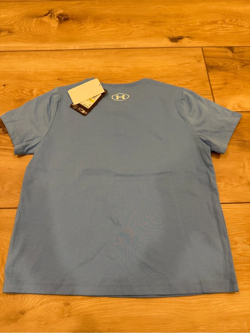 Under Armour Light Blue Floral Logo Short Sleeve Tee - Kid’s Style